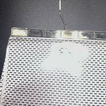 St. John FLAWED  Silver Paillette Sparkle Gemstone Clutch Purse Women's Bag Photo 3