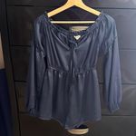Dark Blue Satin Romper Photo 1