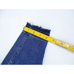 Spanx  Distressed Ankle Skinny‎ Jeans Size Medium Blue Med Wash Pull-On Raw Hem Photo 7