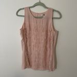 Etcetera E3 by light pink fringe sleeveless top size 4 Photo 10