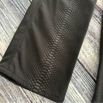 Vintage Whittall & Shon Black Snakeskin Pattern PVC Pants Size 4 Photo 4