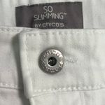 Chico's Women Jeans Size 0R S/4 White So Slimming Bootcut White Festival Resort Photo 2