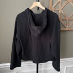 Nike  Full-Zip Hoodie Wide Cropped Black Women's Sz Large Photo 6