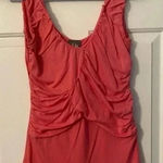 Dots Dressy Tank Top Coral Pink Size Juniors Large‎ Photo 0
