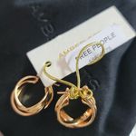 Free People  Triple Hoop Earring in GoldAmber Sceats Photo 6