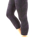Lululemon  Wunder Under Crop Leggings Beautiful Baroque Deep Zinfandel Photo 3