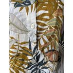 C&C California  Women’s Linen Tropical Print Tank Top Shirt Button Size‎ S Photo 1