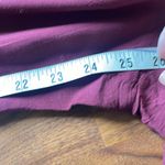 Free People lightweight burgandy pants size M Photo 9