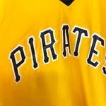 Vintage medalist sand knit Pittsburgh pirates Jersey Gold Size XL Photo 2