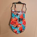 Relleciga  Tropical Floral Print Parrot Convertible One Piece Photo 1