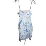 Selfie Leslie  Indi Luxe Euro Trip Wrap Mini Dress in Nautical White Sz. L Photo 3