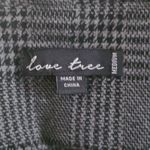 Love Tree  Women's Glen Plaid Blazer – Size Medium Photo 6