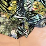 SheIn  size 2XL green Hawaiian print romper faux wrap front adjustable straps EUC Photo 5