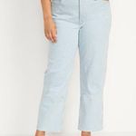 Old Navy  Extra High-Rise Sky-Hi Straight Striped Jeans Photo 0