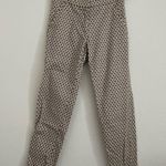 H&M  Yellow Diamond Print Cropped Capri Trousers / Pants Photo 8