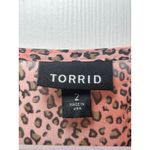 Torrid SIZE 2 2X COVER UP KAFTAN/DUSTER ANIMAL PRINT BELL SLEEVE HI LOW Photo 1