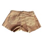 L'Agence L’Agence Audrey Shorts Womens Size 25 Denim Unfinished Hem Brown Photo 3