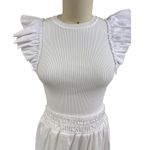 NWT Industry Republic White Ruffle‑Sleeve Top M & Tiered Maxi Skirt XL Set Size M Photo 1