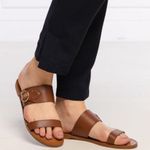 Coach NWB  Harlow Sandal Brown Leather 7.5 Photo 5