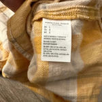 American Eagle Cozy Cabin hooded yellow  flannel size Large Photo 5