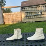 The Row Town Leather Zip Boot Milk White size 36 Photo 4