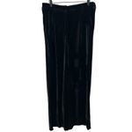 Boston Proper  Malibu Black Velvet Wide Leg Trouser Pants Size 12 Photo 1