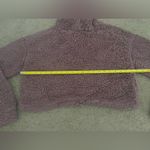 Active USA  Sherpa Faux Fur Teddy Cropped Hoodie Sweatshirt Photo 8