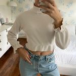 MINKPINK White Sweater Peplum Photo 1