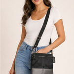 Coach  Signature Jacquard Swingpack Crossbody Bag Black Photo 0