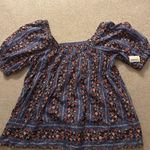 Free People Vintage Lover Floral Print Top In Dutch Blue Combo Photo 7