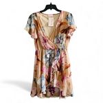 Pink Lily  Boutique Floral V-Neck Mini Dress Photo 1