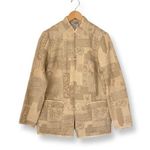 Democracy Weekend Knot Latch Mandarin Collar Embroidered Jacket Photo 0