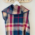Altar'd State Open Front Plaid Vest Sz Medium Photo 7