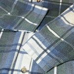 The Avenue Vintage Plaid Flannel Shirt Womens 22/24 Shacket Made USA Cozy Fall Blue Size undefined Photo 5