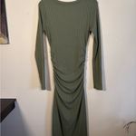 Windsor Olive Green Long Sleeve Dress Photo 4