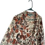 For Love & Lemons Gracie Blouse in Chocolate Floral Photo 6