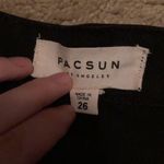 PacSun  black laceup denim skirt Photo 3