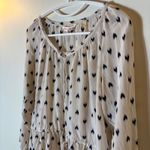 Rebecca Taylor  100% Silk Peasant Blouse Ikat Print Size 8 Photo 1