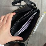 A New Day Minimalist Faux Leather Black Crossbody Purse Photo 6