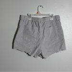 Aerie  Women Ribbed Cut Off Gray Curdoroy Shorts Size Large Photo 2