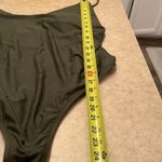 J.Crew  Reimagined Safari Green One Piece Scoop Neck Swimsuit size 22 Photo 7