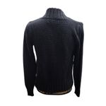 Jones New York Sport Black Textured Knit Button Cardigan Sweater Women's Medium Size undefined Photo 2