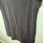 Anthropologie Maeve  Womens Shift Dress Cup Sleeve Diamond Knit Black size small Photo 9