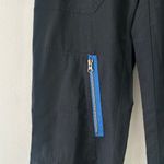 Ralph Lauren Women's Cargo Weather Black Contrast Blue Zippers Pants Size 2 Photo 2