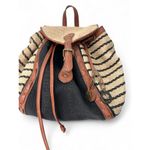 Lucky Brand The Kendal Striped Woven Blend Backpack Rucksack Bag Shoulder Photo 9