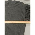 Day to Day  Gray Oversized Balloon Sleeve Textured Crop Peasent Top Size Large Photo 5