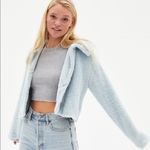 Kendall + Kylie Cropped Faux Fur Jacket Size Large C25 Photo 2