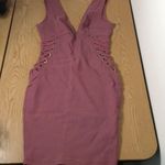 Iris B7 New Womens  Lace Up Dress Mauve Dusty Rose Size Small Photo 0