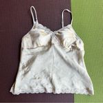 Cream Lace Trim Cami Gold Size M Photo 0