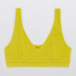 Aerie Offline by Summer Lights Terry Sports Bra Green Rush Size Medium Photo 0